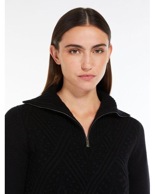 Max Mara Black Pullover schwarz
