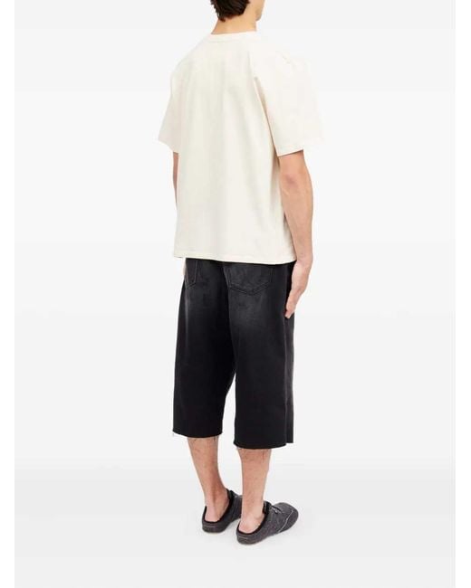 MM6 by Maison Margiela Natural Crew Neck T Shirt