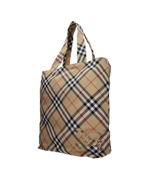 Burberry Brown Shoulder Bags Fabric/Sand