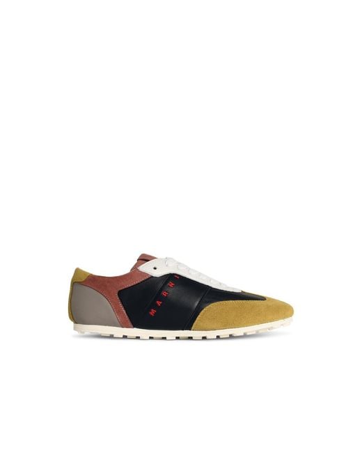Marni White 'Softy Soccer' Leather Sneakers