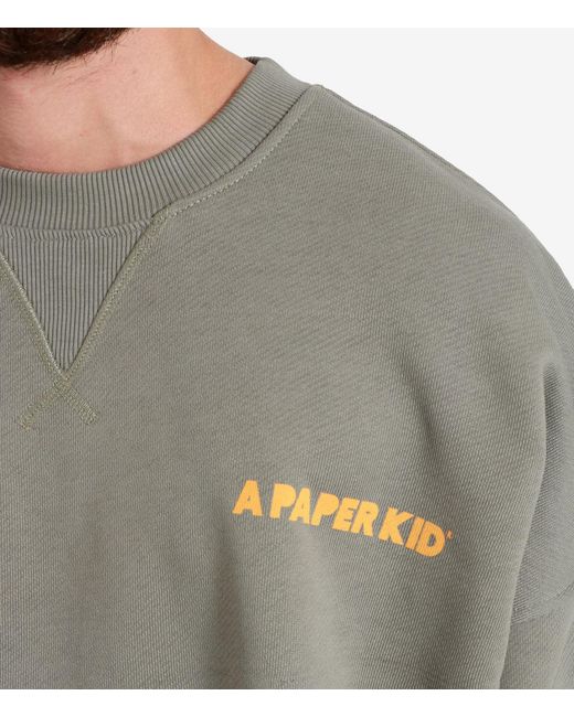 A PAPER KID Gray Sweaters
