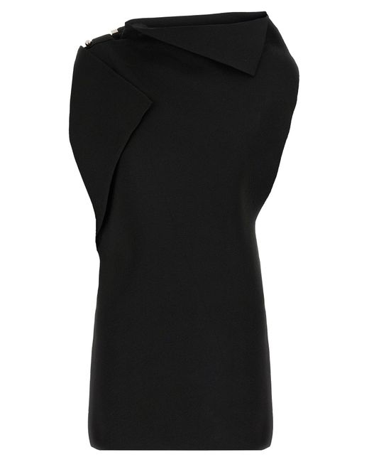 Jacquemus 'la Mini Robe Trapèze' Jurk in het Black