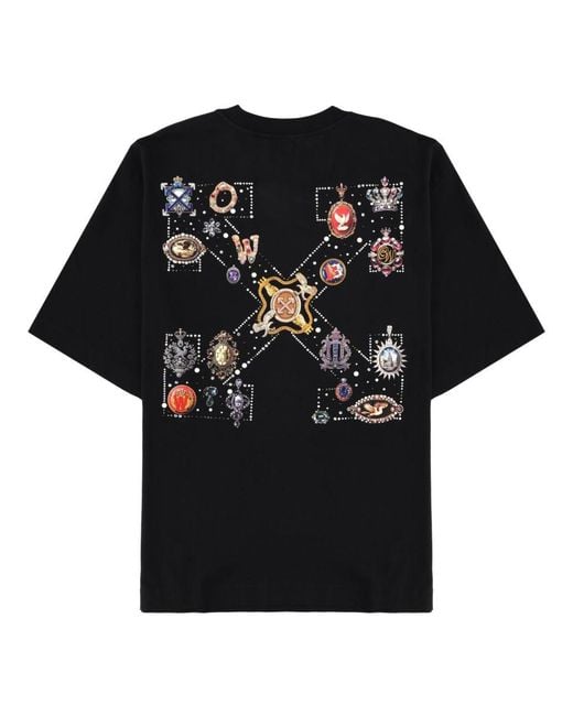 Off-White c/o Virgil Abloh Black T Shirt Con Logo