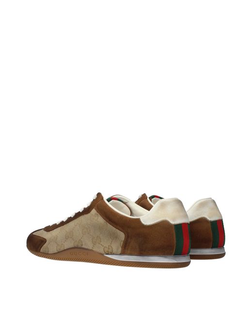 Gucci Brown Sneakers/ Fabric
