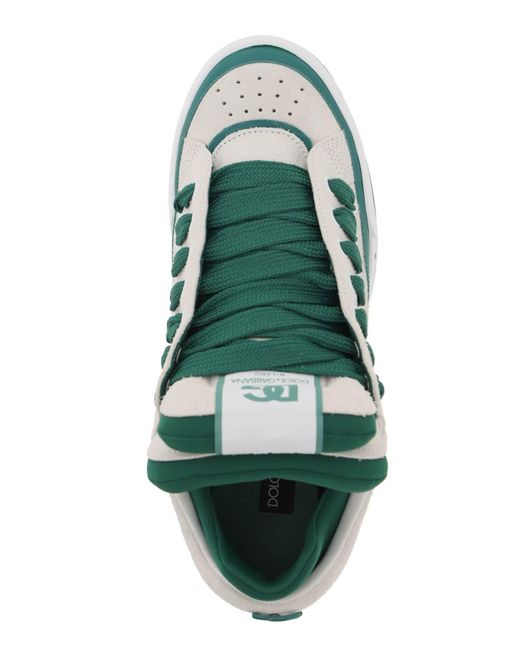 Dolce & Gabbana Mega Skate Sneakers in Green für Herren