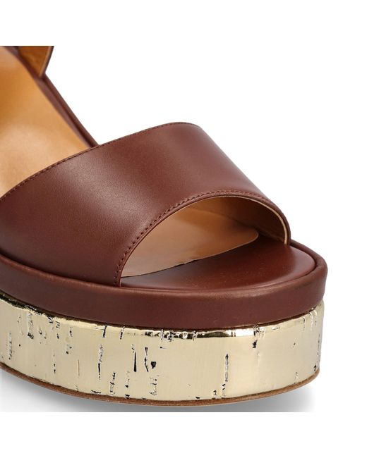 Sandales en cuir Chloé 'Odina Chloé en coloris Brown