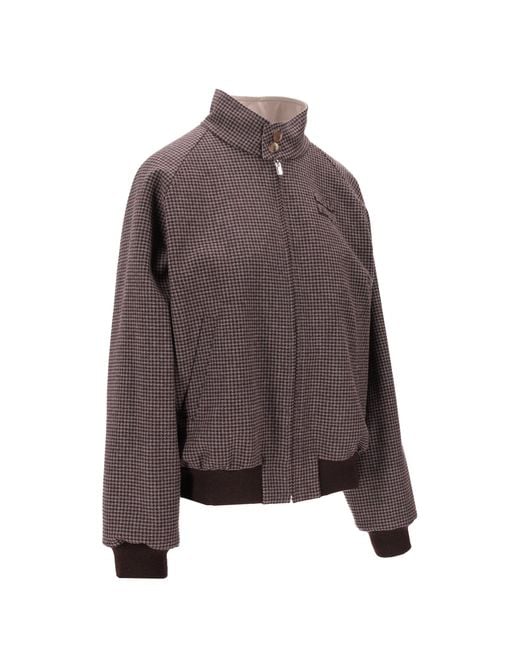 Miu Miu Pink Logo Mandarin Collar Jacket