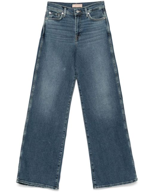 Seven7 Blue Lotta Flared Denim Jeans