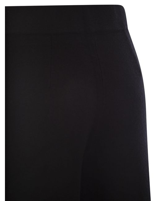 Max Mara Black Moritz Wool And Cashmere Trousers