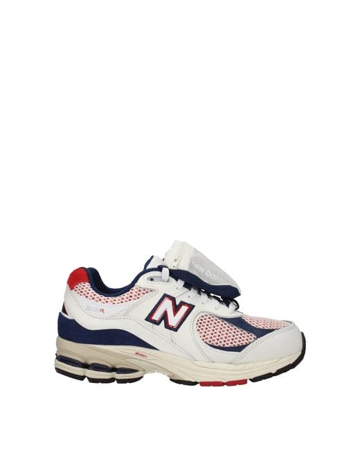 New Balance White Sneakers 2002 Fabric