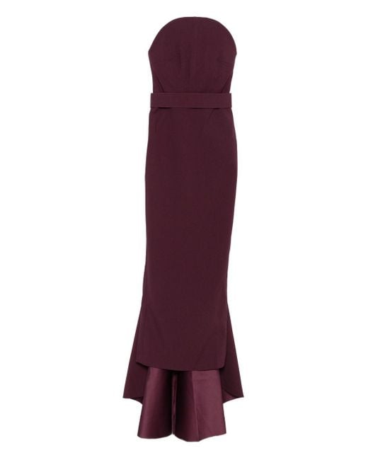Solace London Purple Citra Long Dress