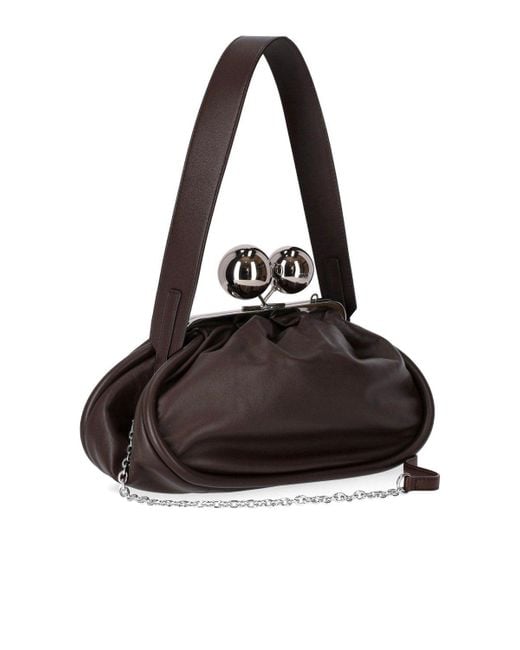 Weekend by Maxmara Pasticcino Milvanew Medium Dark Brown Clutch