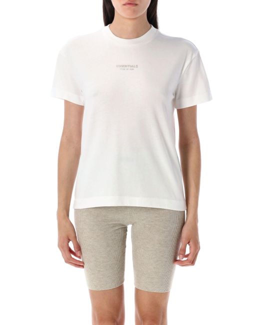 Essentials x Fear Of God White Wesentliche Angst vor Gott T -Shirts und Polos