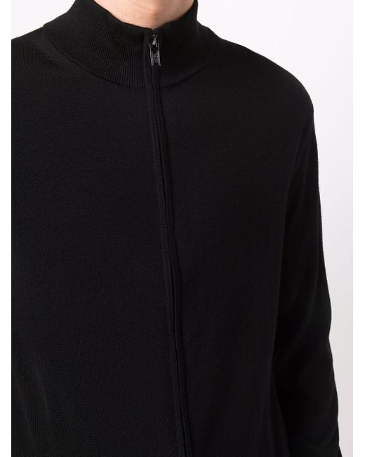 Emporio Armani Vest Met Rits in het Black voor heren