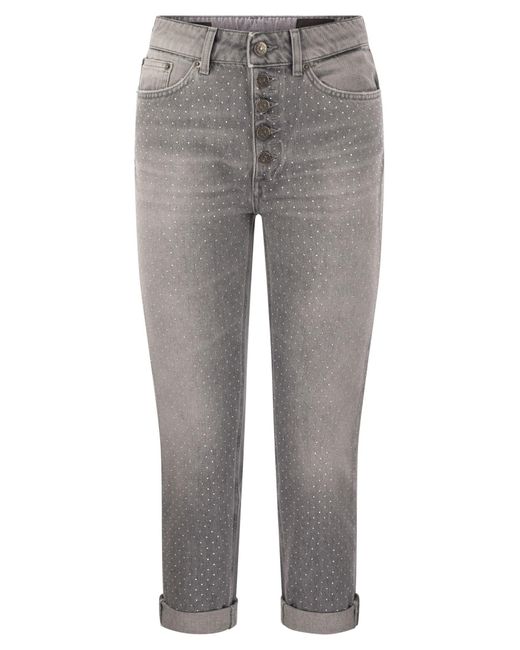 Jeans di cotone Koons di Dondup in Gray