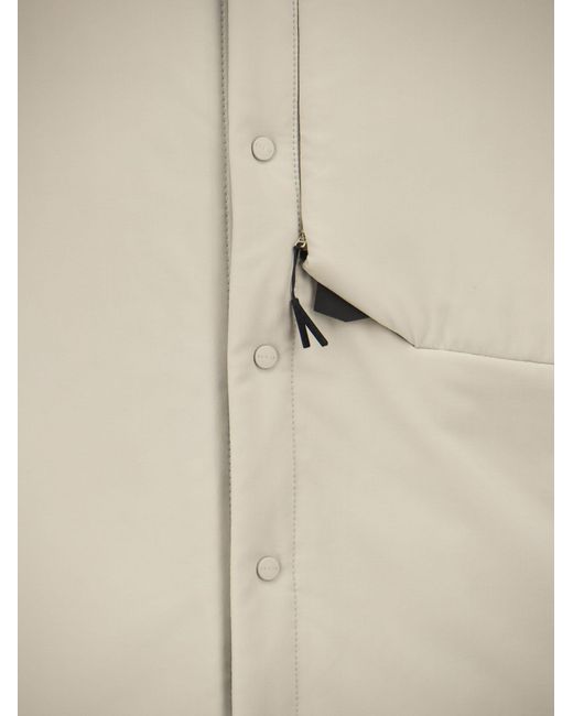 Sease Gate gepolsterte Bi -Stretch -Nylon -gepolsterte Hemdjacke in Natural für Herren
