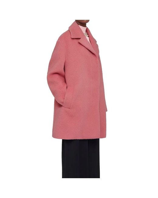 Jil Sander Pink Single-Breasted Coats