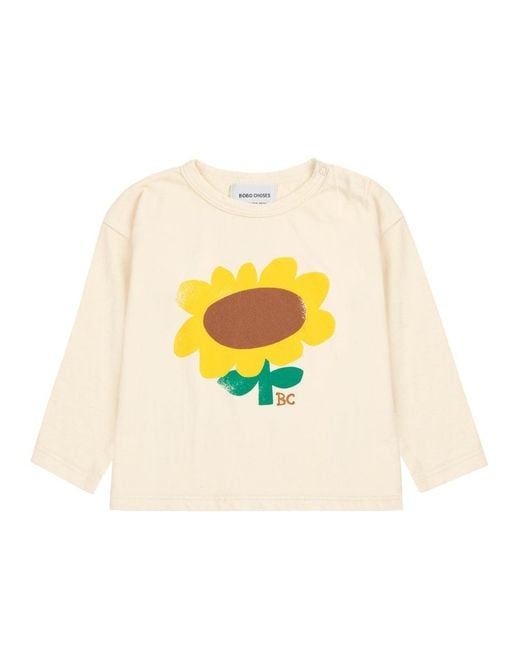 Bobo Choses White "Sunflower" T Shirt
