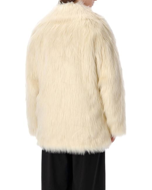 Stand Studio Natural Katalina Faux Fur Coat