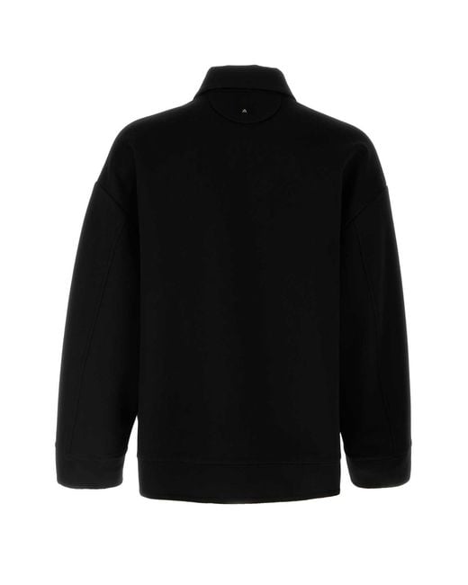 Valentino Garavani Black Wool Blend Oversize Jacket