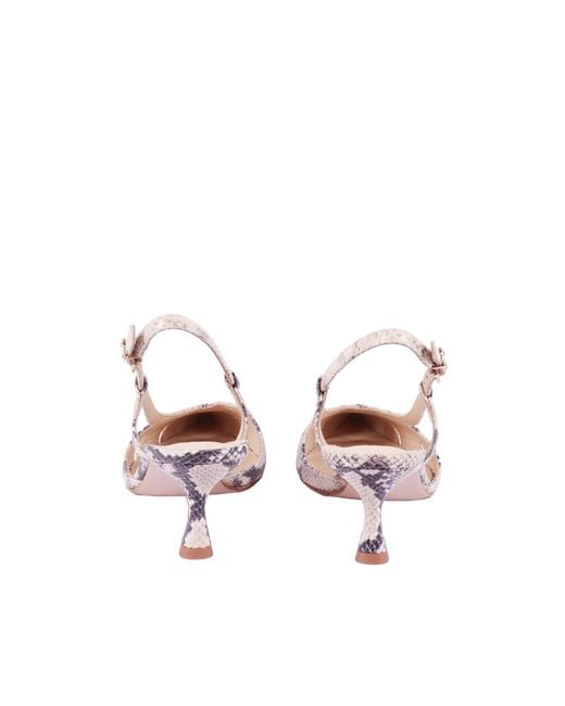 Sergio Levantesi Pink Slingback Edda6 Pitone Sabbia