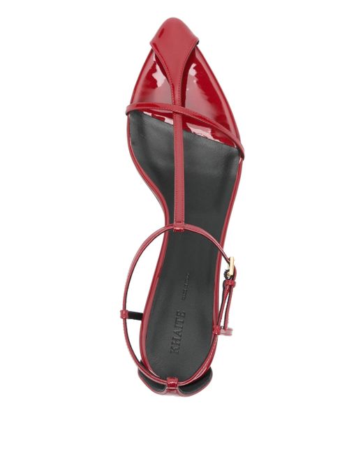 Khaite Pink Bella T-Strap Sandal 45