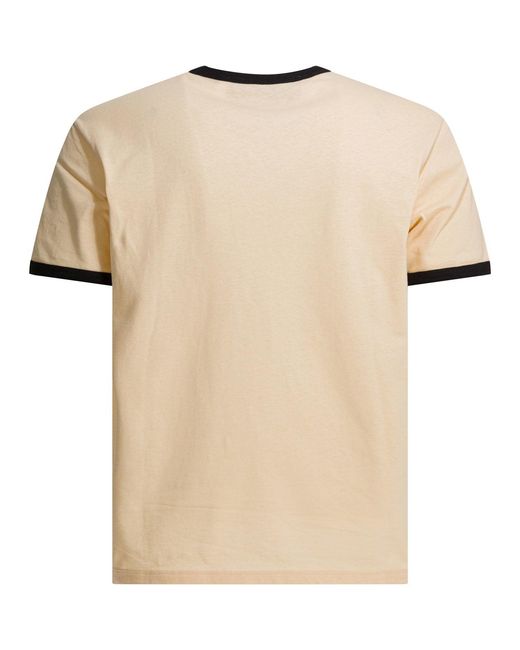 Valentino Natural Panther T-shirts Beige for men