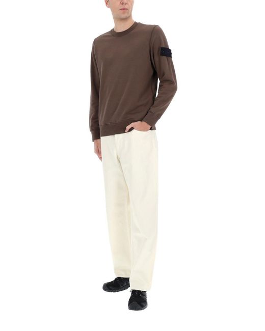 Stone Island White Jeans for men