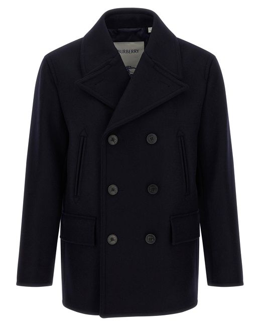 Burberry Blue 'Shelborne' Coat for men