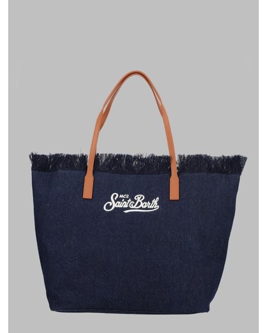 Mc2 Saint Barth Blue Stylish Mini Handbag
