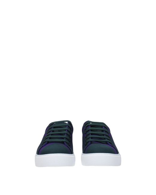 Burberry Blue Albridge Check Low-top Sneakers