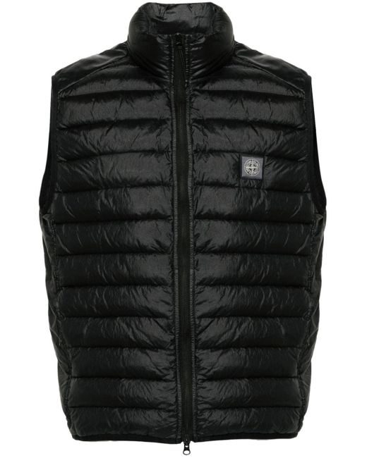 Stone Island Weste Mit Kompass-Applikation in Black für Herren