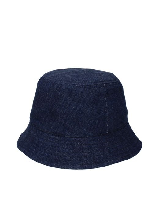 Isabel Marant Blue Cotton Bucket Hat