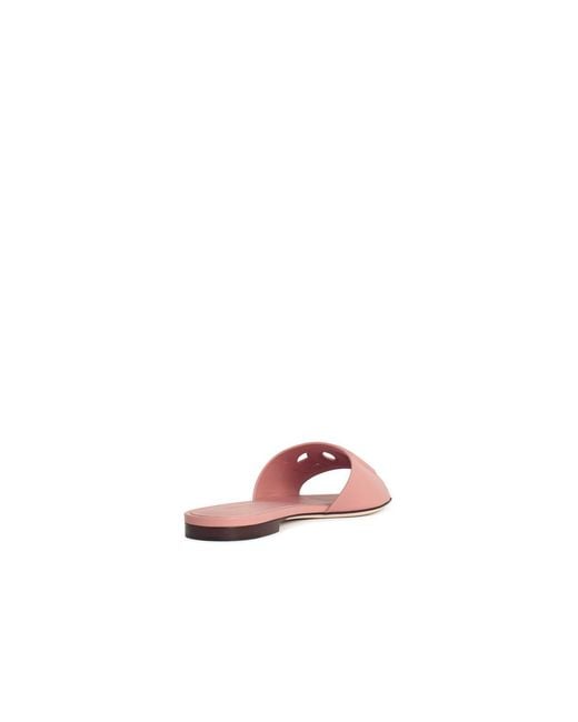 Dolce & Gabbana Pink Lear Slippers