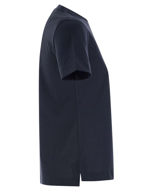 Max Mara Lusso T -shirt Met Korte Mouwen in het Blue