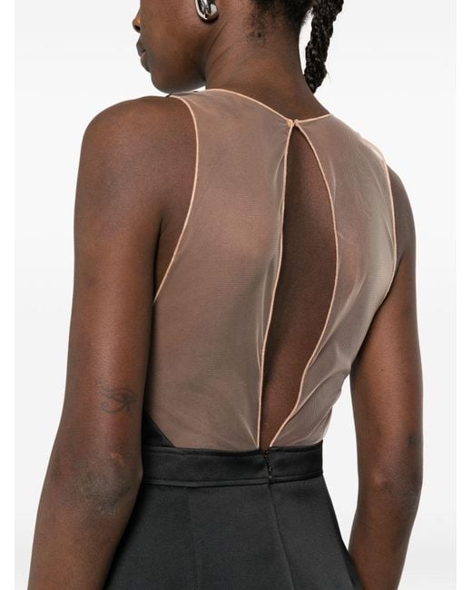 Elisabetta Franchi Black Midi Dress