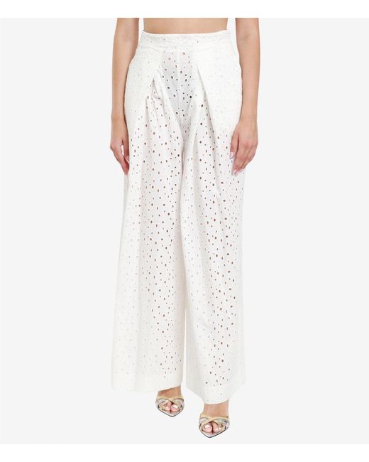 Semicouture White Trousers