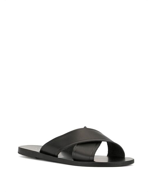 Ancient Greek Sandals White Thais Leather Sandals