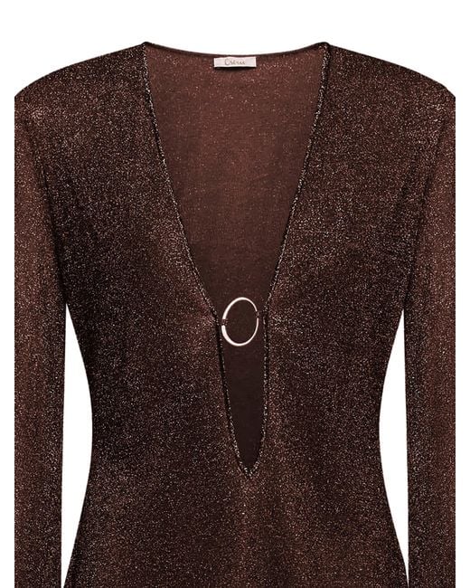 Oseree Brown Lumiere O-Kaftan