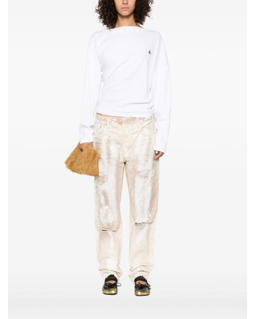 Vivienne Westwood White Ls Hebo Top