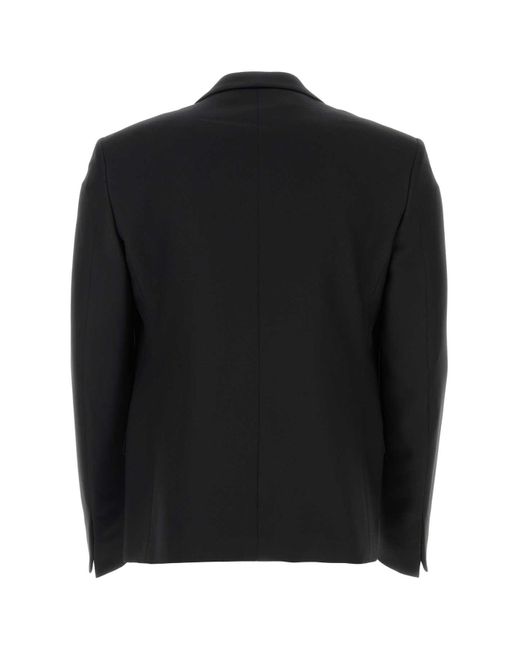 Random Identities Black Polyester Blazer for men