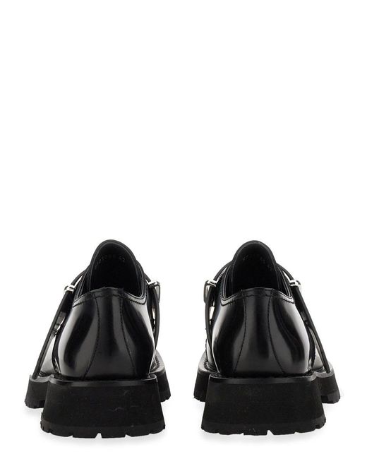 McQueen Black Alexander Mc Queen Studded Derby Loafer