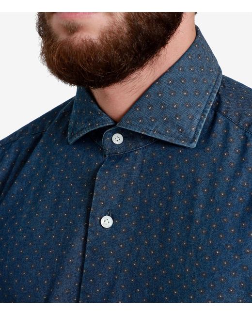 Barba Napoli Hemden in Blue für Herren