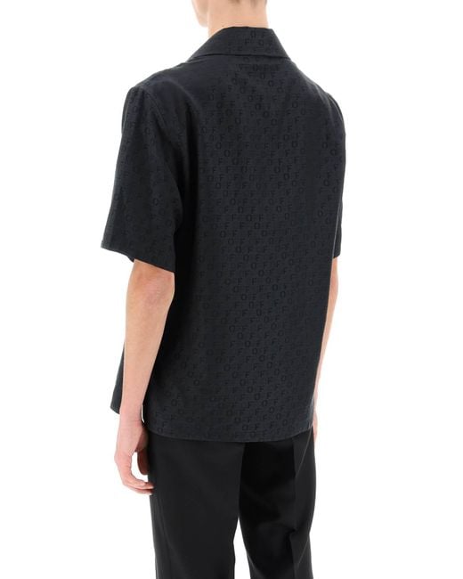 Chemise de bowling de vacances blanche avec motif hors tension Off-White c/o Virgil Abloh pour homme en coloris Black