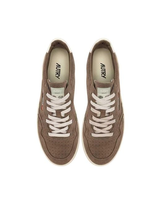 Autry Brown Medalist Low Uh08 Finish/Sue Moka/Wht