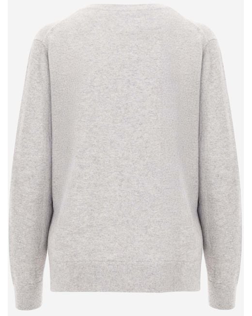 Vince White Cashmere Pullover
