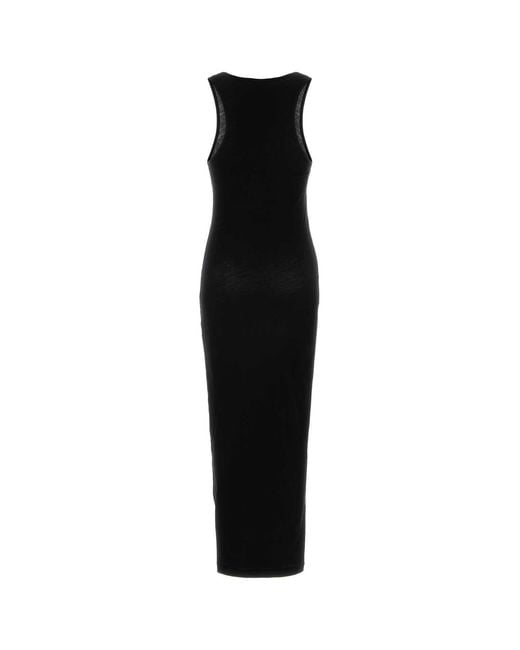 Entire studios Black Stretch Cotton Dress