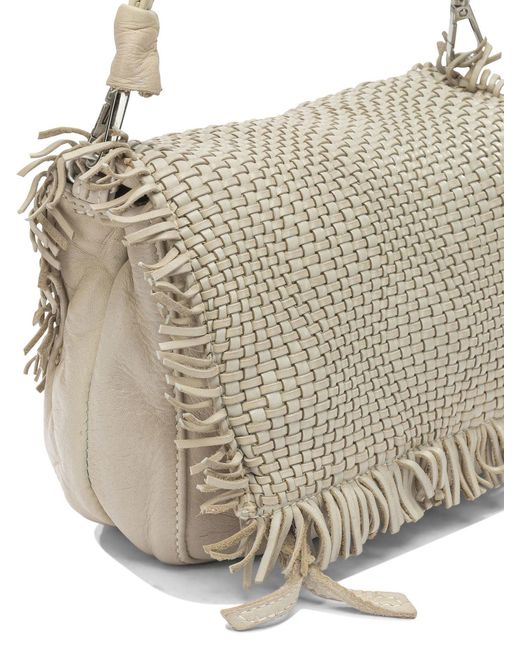 Giancarlo Nevola White Shoulder Bags Beige
