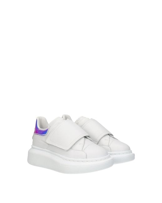 McQueen White Idee Regalo Sneakers Kids Donna Pelle Bianco/Multicolore