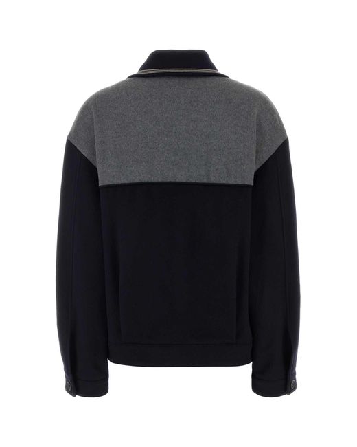 Miu Miu Black Two-Tone Velour Jacket